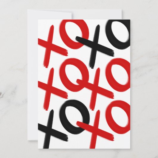 写真モダンハッピーバレンタインデーXO記念日 シーズンカード (裏面)