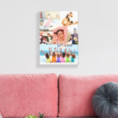 写真モダンハッピーバースデーカード キャンバスプリント (インサイチュ (リビング))