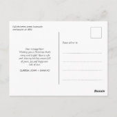 写真モダンハッピーホリデーズクリスマスポストカード ポストカード (裏面)