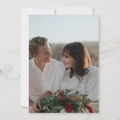 写真モダンバイブル聖句クリスチャン結婚ズ 招待状 (裏面)