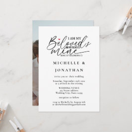 写真モダンバイブル聖句クリスチャン結婚ズ 招待状