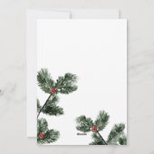 写真モダンバッファローのプレイドクリスマスカード シーズンカード (裏面)