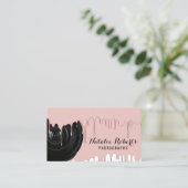 写真モダンバラ金ゴールド滴下写真家 名刺 (スタンド正面)