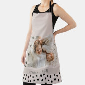 写真モダンパステル名パーソナライズされたギフト エプロン (インサイチュ)