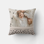 写真モダンパステル名パーソナライズされたギフト クッション (裏面)