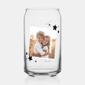 写真モダンパパ父の日子供の名前 ガラス缶 (裏面)