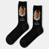 写真モダンパーソナライズされたおじさん ソックス (左)