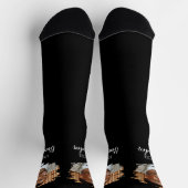 写真モダンパーソナライズされたおじさん ソックス (上部)