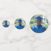 写真モダンパーソナライズされたの卒業 コンフェッティ (正面)