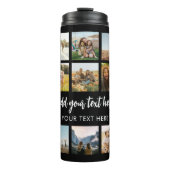 写真モダンパーソナライズされたコラージュ タンブラー (正面)