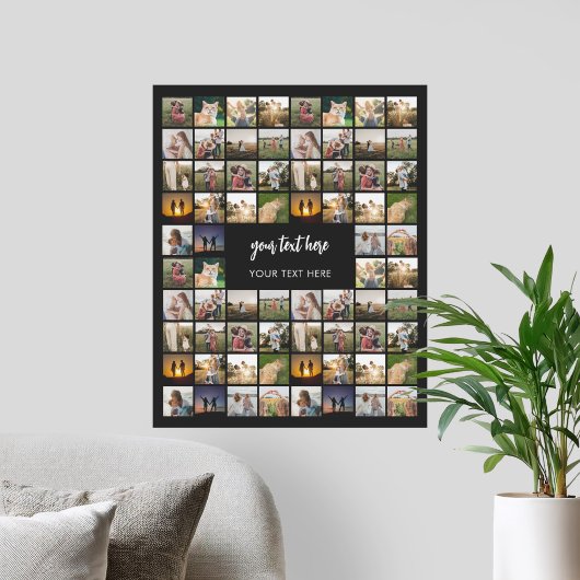 写真モダンパーソナライズされたコラージュ ポスター