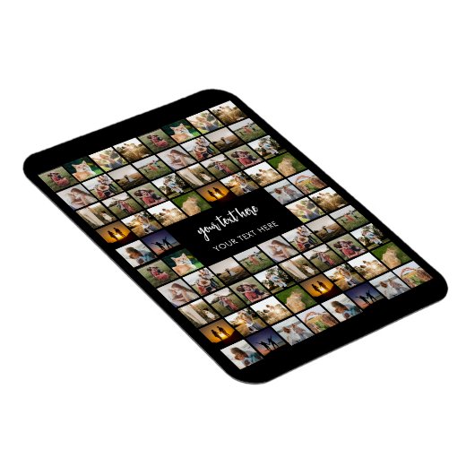 写真モダンパーソナライズされたコラージュ マグネット (右側)