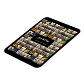 写真モダンパーソナライズされたコラージュ マグネット (左側)