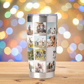 写真モダンパーソナライズされたコラージュ 保温保冷タンブラー