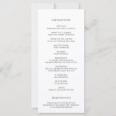 写真モダンパーソナライズされた結婚式 プログラム (裏面)