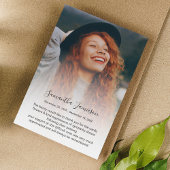 写真モダンパーソナライズされた記念サンキューカード サンキューカード