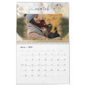 写真モダンパーソナライズされた、クリスマス&新年 カレンダー (3月 2027)