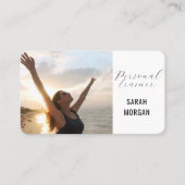 写真モダンフィットネスパーソナルトレーナーインフルエンサー 名刺 (正面)