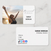 写真モダンフィットネスパーソナルトレーナーインフルエンサー 名刺 (正面/裏面)