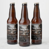 写真モダンフリー飲み物の結婚式の日付を保存 ビールラベル (ボトル)