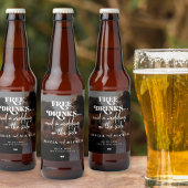 写真モダンフリー飲み物の結婚式の日付を保存 ビールラベル