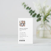 写真モダンフルカバー写真 名刺 (スタンド正面)