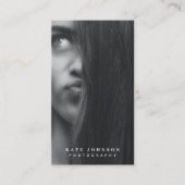 写真モダンフルフォトグスタイリッシュレイ 名刺 (正面)