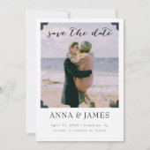 写真モダンフレーム日付の保存 セーブザデート (正面)