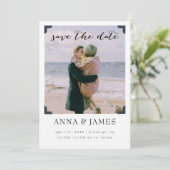 写真モダンフレーム日付の保存 セーブザデート (スタンド正面)