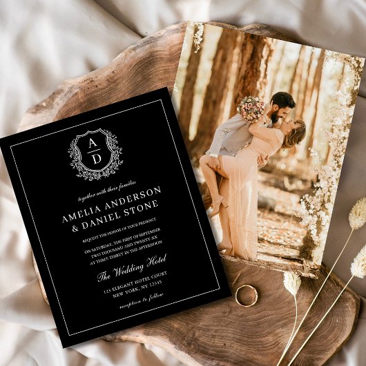 写真モダンフローラクレスト結婚モノグラムフォーマル チラシ