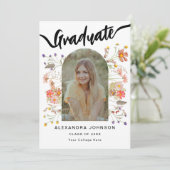 写真モダンフローラ卒業発表パーティー 招待状 (スタンド正面)