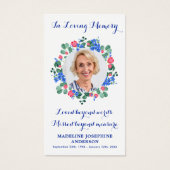 写真モダンフローラ記念祈りの言葉カード葬儀 (正面)