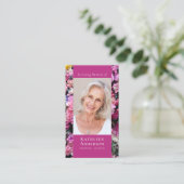 写真モダンフローラ記念祈りの言葉カード コーリングカード (スタンド正面)