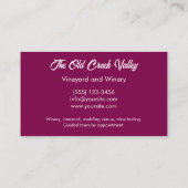 写真モダンブドウ園ワイナリー 名刺 (裏面)