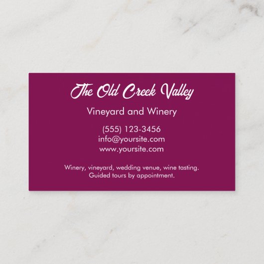 写真モダンブドウ園ワイナリー 名刺 (裏面)