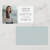 写真モダンプロフェッショナルミニマル名刺 名刺 (正面/裏面)