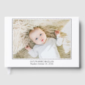 写真モダンベビーバプテスマ ゲストブック (正面)