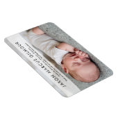 写真モダンベビー名Stat生まれたばかりのベビー冷蔵庫 マグネット (右側)