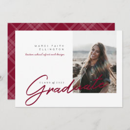 写真モダンマルーン大学院 案内状