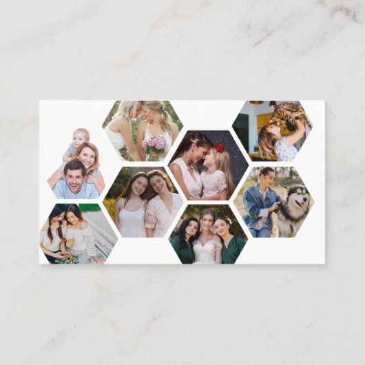 写真モダンマーケティングカメラフォトグラファー 名刺 (裏面)