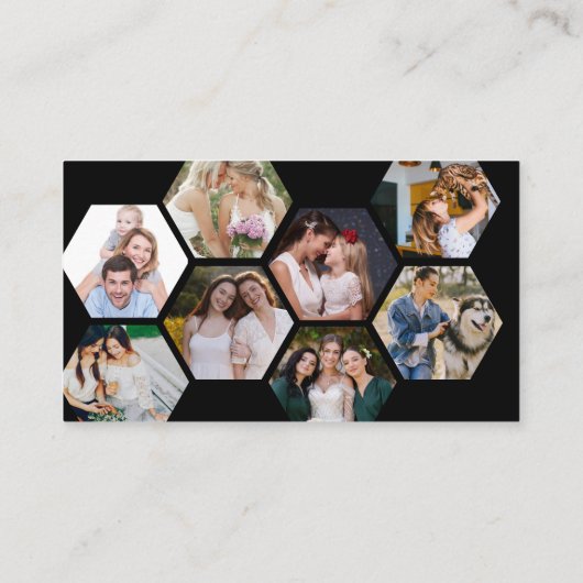 写真モダンマーケティングカメラフォトグラファー 名刺 (裏面)