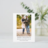 写真モダンミニマシンプルラ救スの日付 ポストカード (スタンド正面)