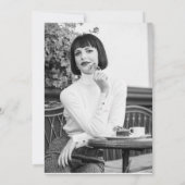 写真モダンミニマルお祝い 招待状 (裏面)