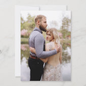 写真モダンミニマルなリハーサル 招待状 (裏面)