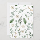 写真モダンミニマルのクリスマスエレガント脚本 シーズンカード (裏面)