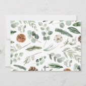 写真モダンミニマルのクリスマスエレガント脚本 シーズンカード (裏面)