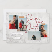 写真モダンミニマルの結婚式は日付を保存する (正面)