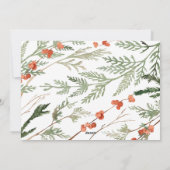 写真モダンミニマルクリスマスエレガントユーカリ シーズンカード (裏面)