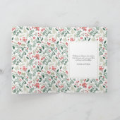 写真モダンミニマルクリスマススクリプト折り畳み シーズンカード (内部)