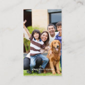 写真モダンミニマルシンプル写真事業 名刺 (裏面)